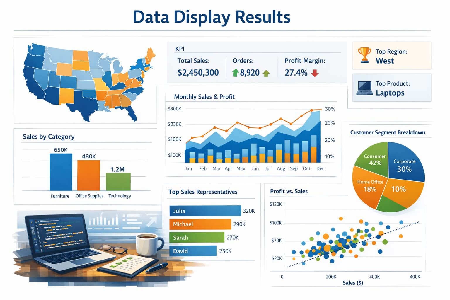 Clean Data Analytics Dashboard Results